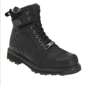 Harley-Davidson Black Leather Motorcycle Boots